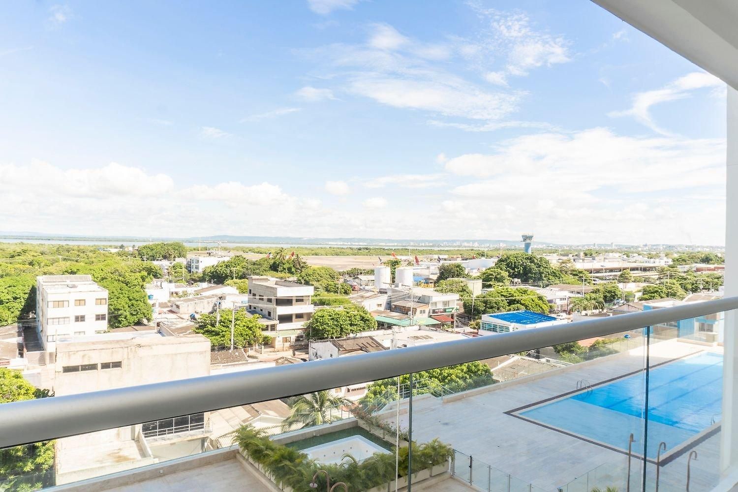Con Balcón, Piscina Y Vista Panorámica Cb741 Apartamento *